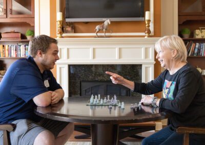 WhiteStone Residents Find a Worthy Chess Opponent in 29-Year-Old Team Member