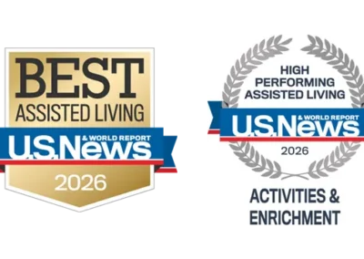 U.S. News & World Report Names WhiteStone Among Best Senior Living Communities for 2026 in Assisted Living, Continuing Care Retirement Community, Assisted Living Caregiving and Activities & Enrichment in Greensboro, North Carolina.